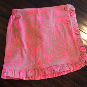 Lilly Pulitzer reversible skirt girls 7